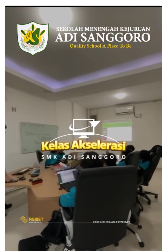 Kelas Akselerasi Dari ASNET Bersama Kelas XI Program Keahlian Teknik Komputer dan Jaringan SMK ADI SANGGORO